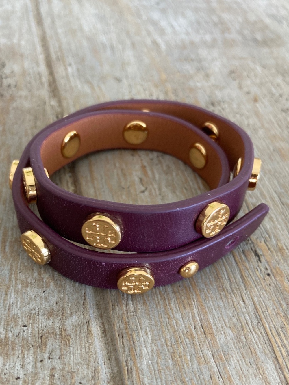 Tory Burch Leather Wrap Bracelet
